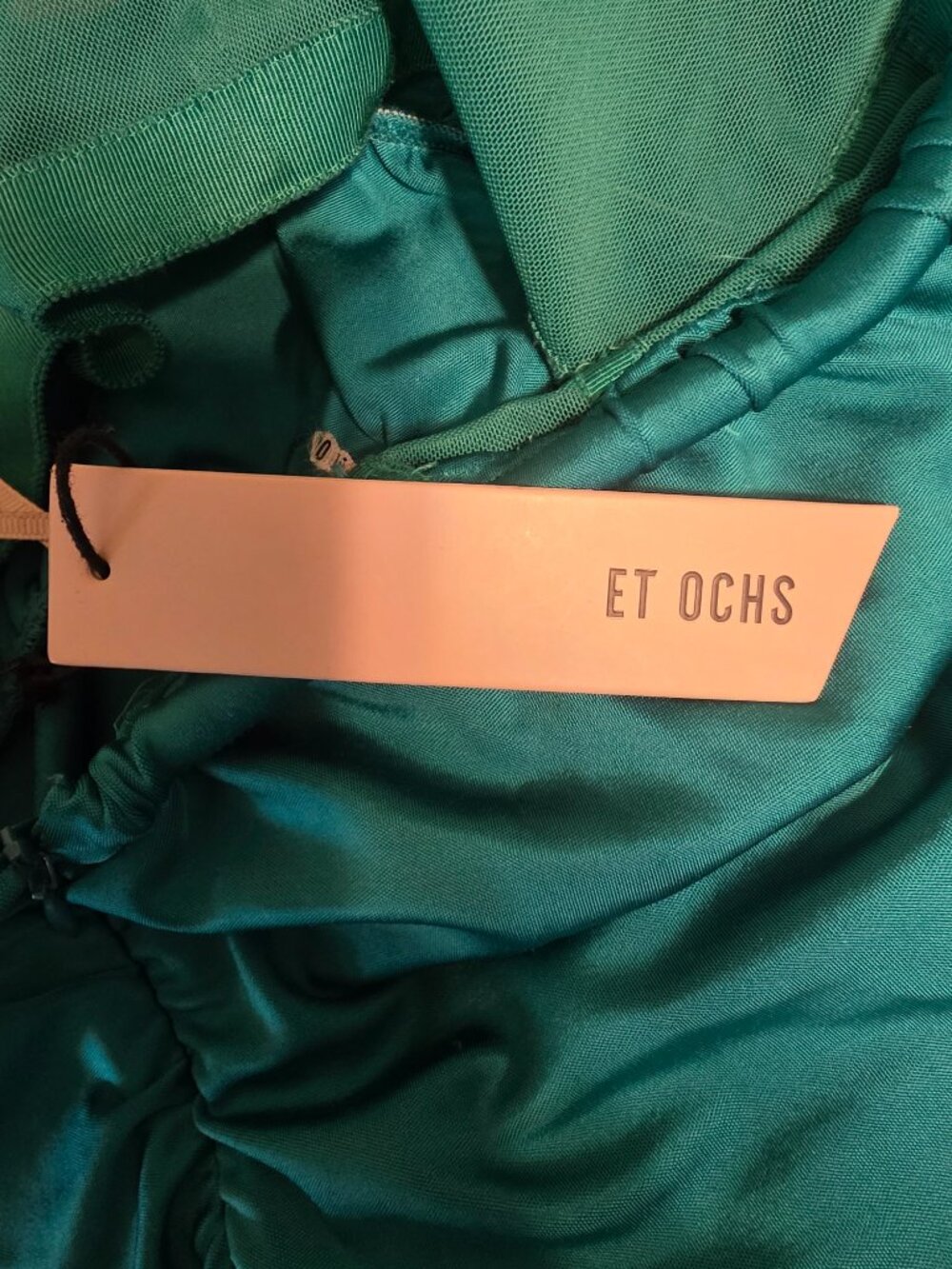 Et Ochs THE MARY DRESS NWT Green Size 10- Tear at inside bust lining - Picture 6 of 10